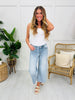 Judy Blue Breezing By Wide Leg Cropped Jeans