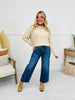 Fall After All Tummy Control Wide Leg Cropped Jeans