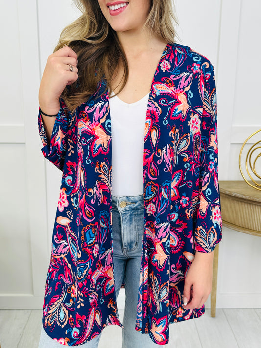 Boldly Royal Cardigan