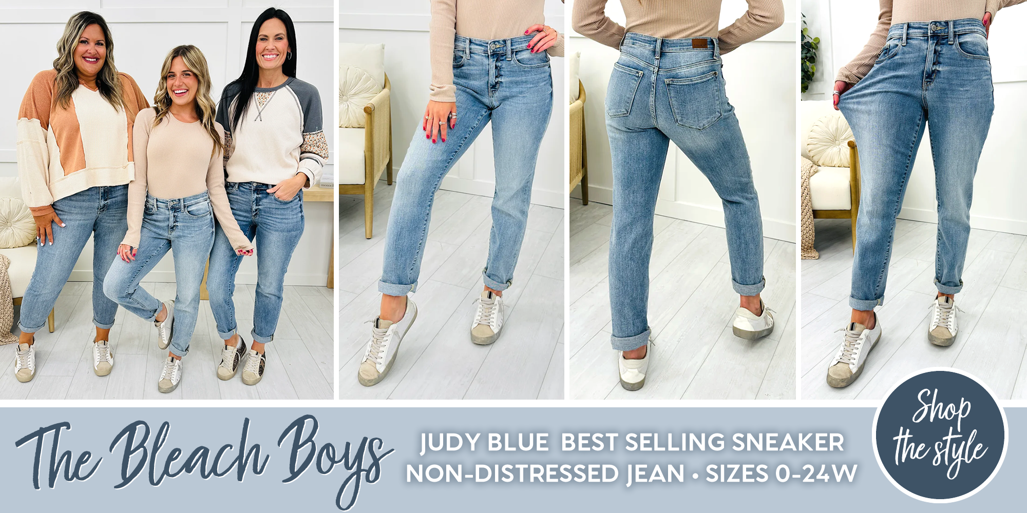 The bleach boys Judy Blue boyfriend jeans