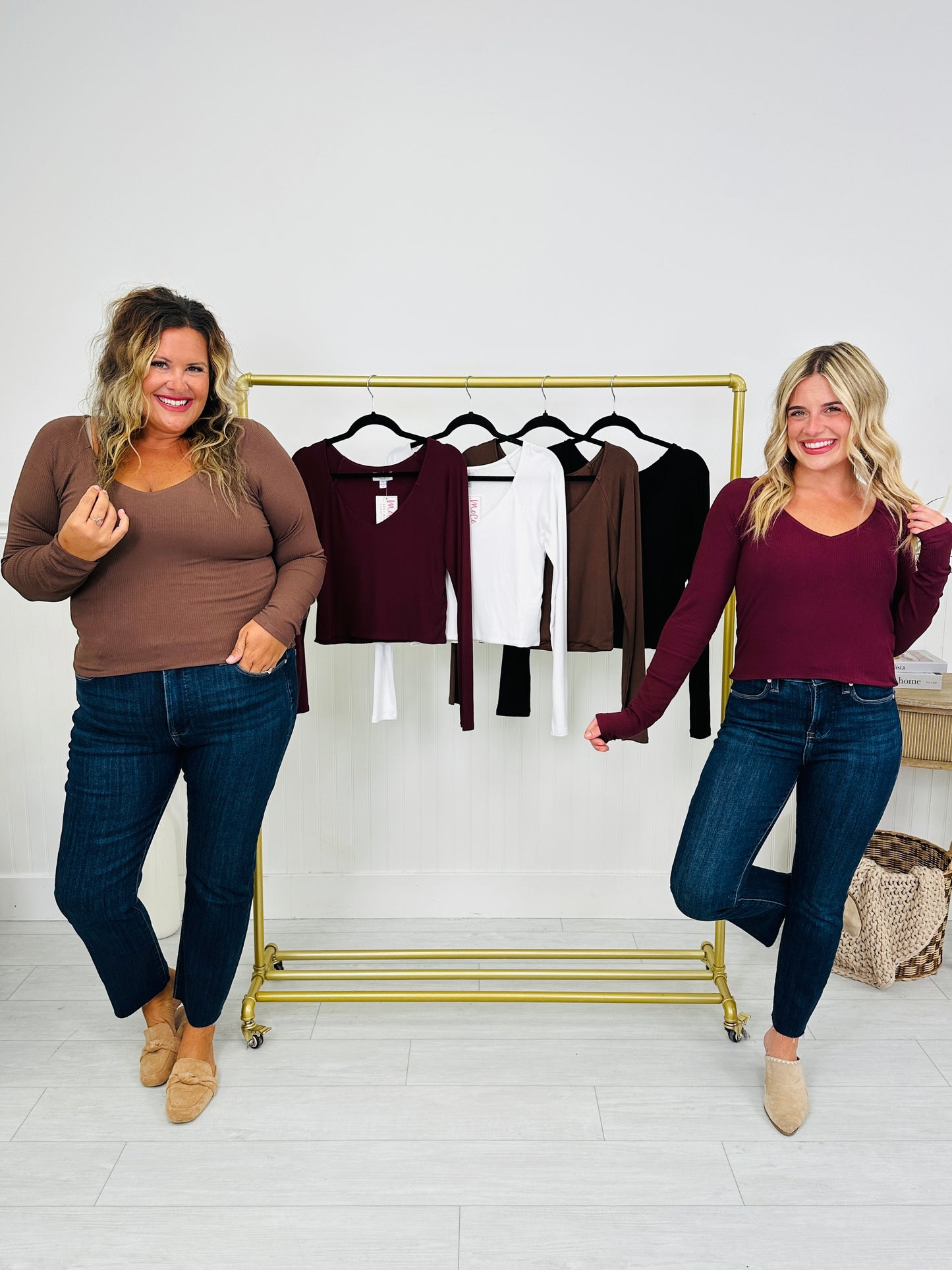 MOCO Exclusive Simple And Sweet Long Sleeve Top- Multiple Colors