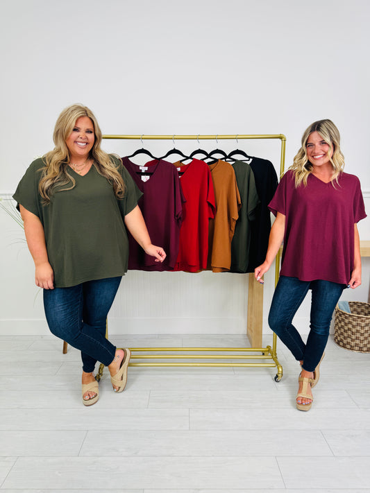 Go With The Flow Top In Multiple Colors