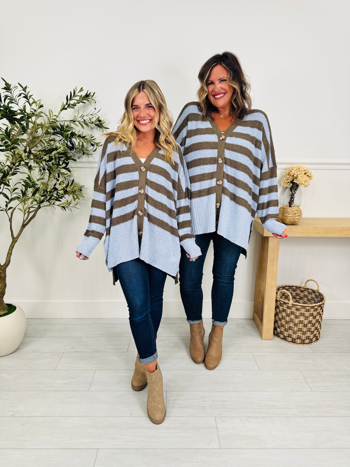 Cozy Comes Easy Cardigan In Blue