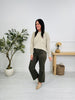 Olive On Repeat Tummy Control Straight Jeans