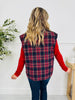 Pretty In Plaid Vest In Navy