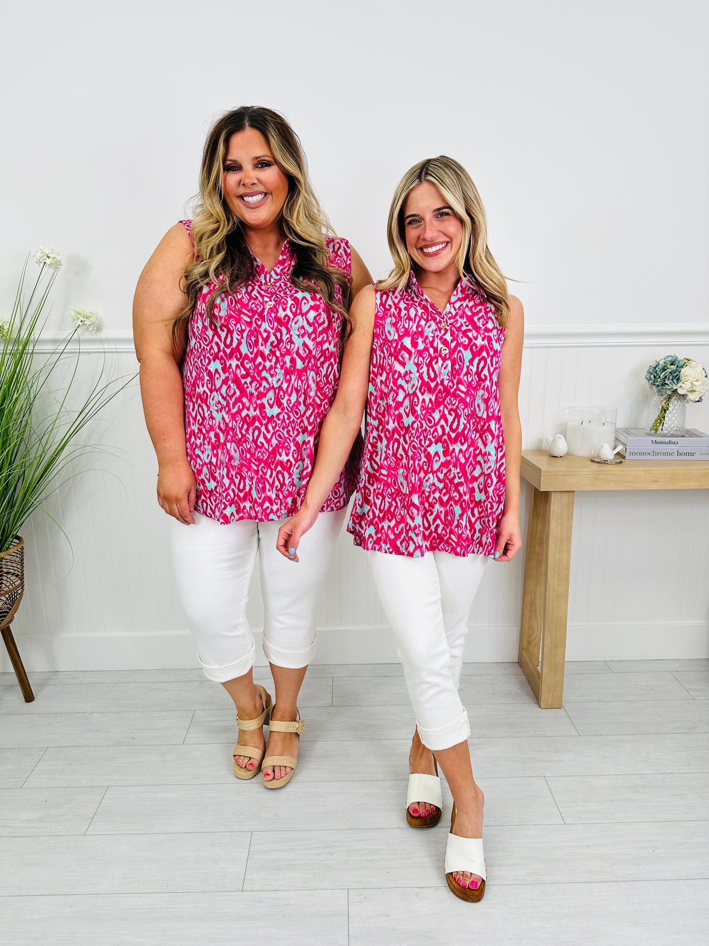 Styled For Summer Tank Top In Delray Beach Print