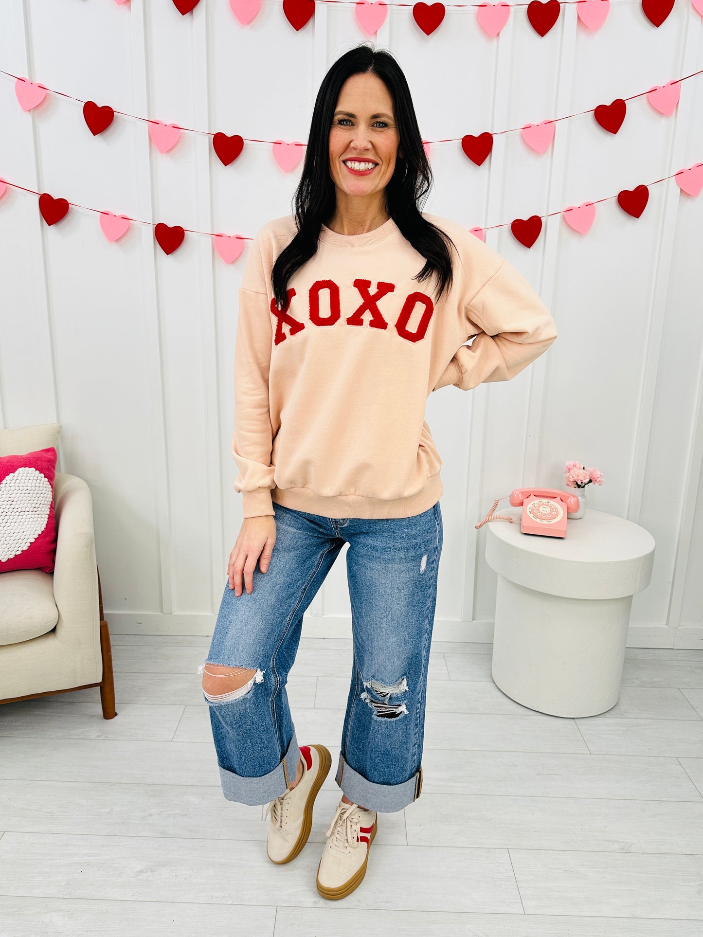 MOCO Exclusive Love and XOXO Graphic Sweatshirts