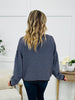 The Fireside Stripe Top In Dark Brown