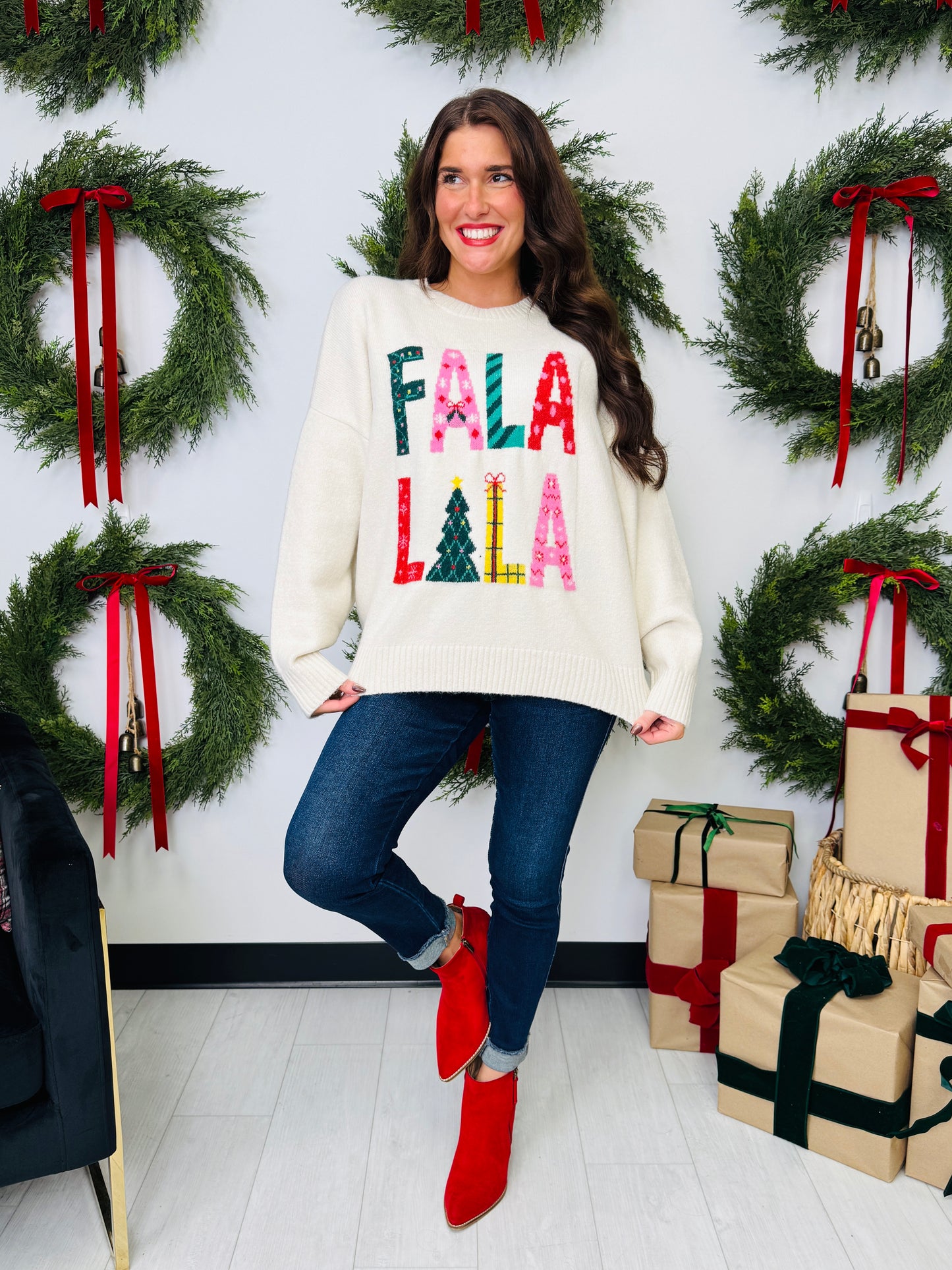 Fa La La Festive Sweater