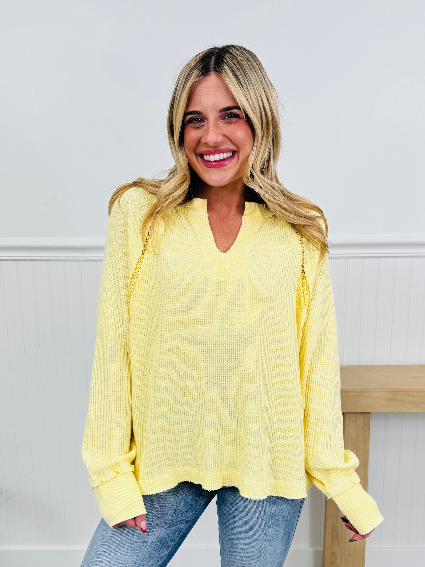 Spring Simplicity Garment Dyed Top in Three Colors