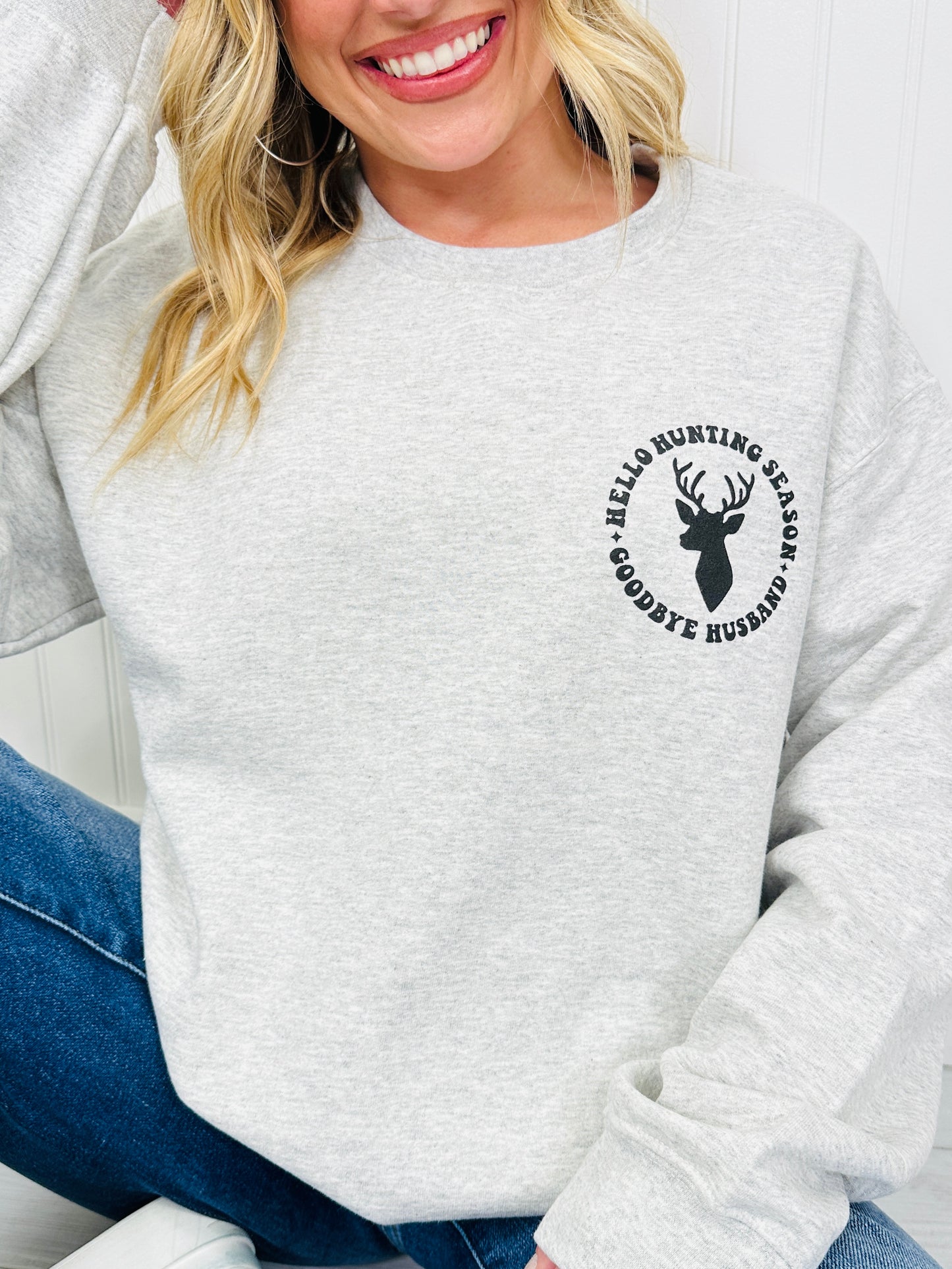 Hello Hunting Season Crewneck Sweatshirt-Multiple Colors!