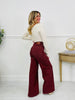 Judy Blue Cranberry Crush Retro Wide Leg Jeans