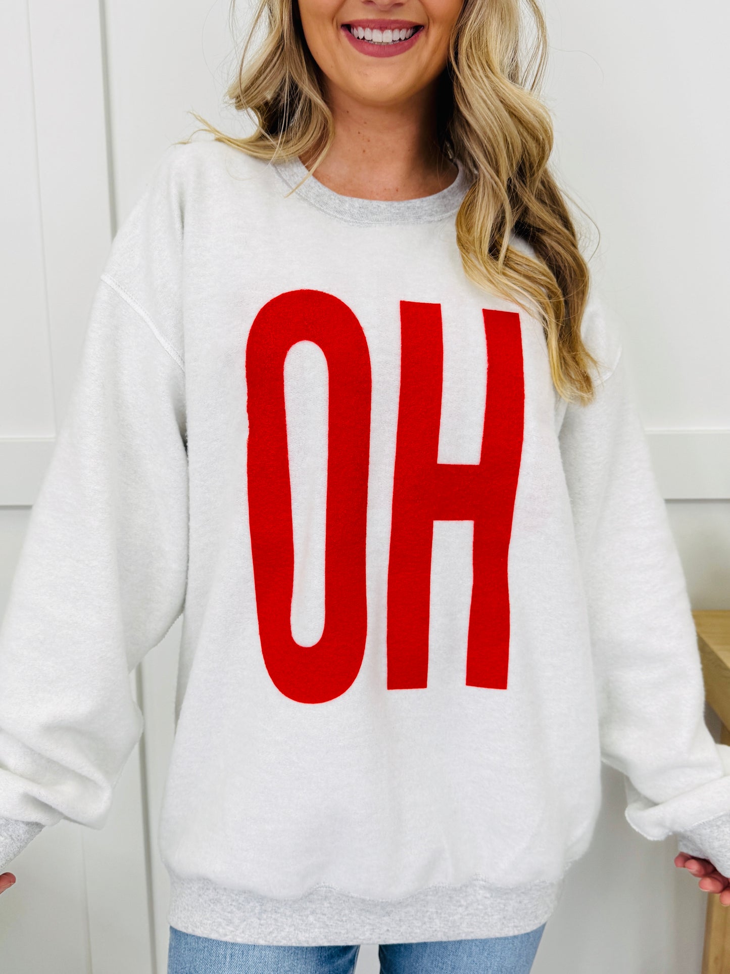 Ohio Reversible OH Graphic Crewneck Sweatshirt