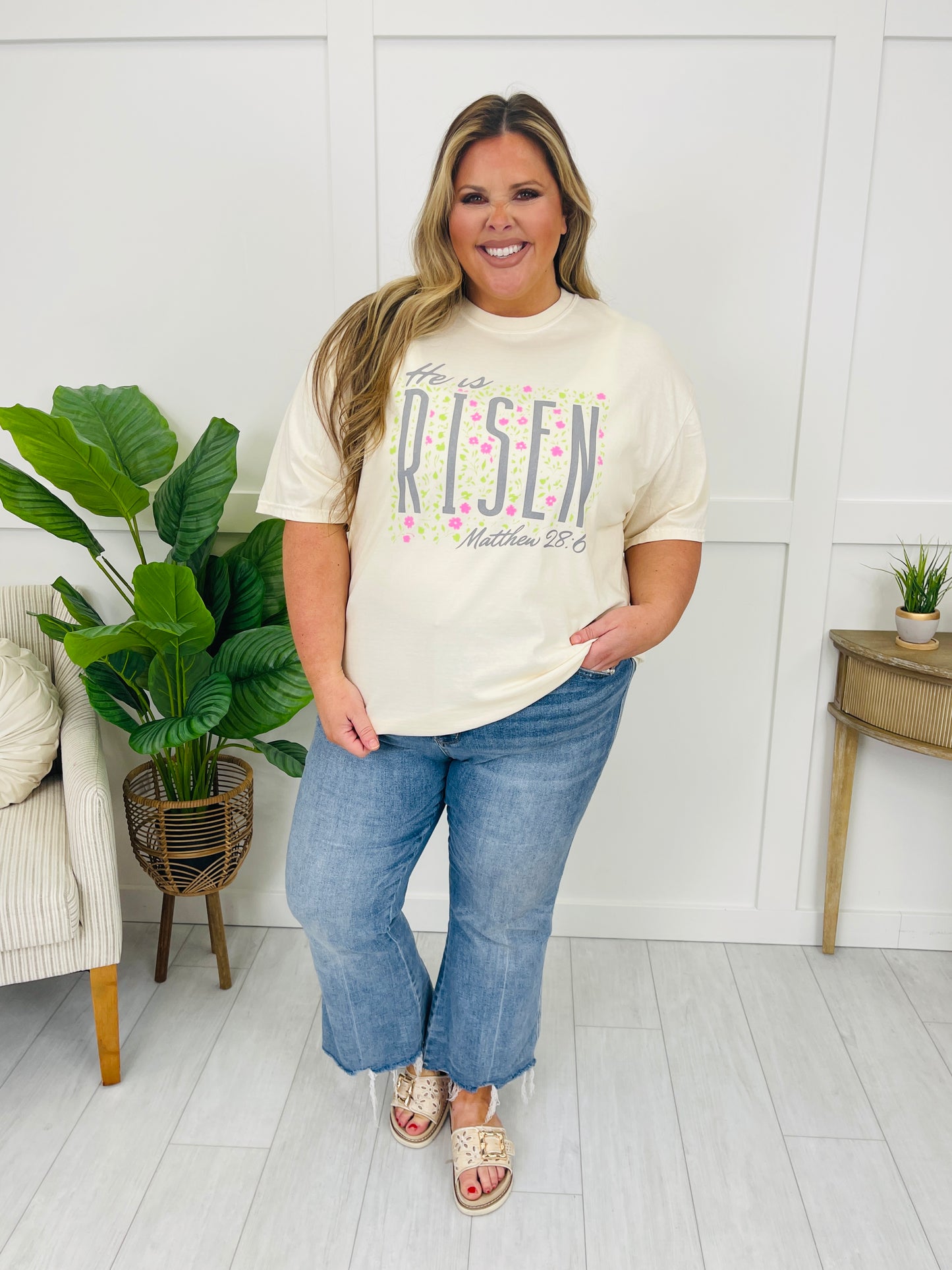 He is Risen Matthew 28:6 Graphic Tee