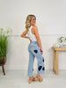 Heart Eyes Tummy Control Cropped Wide Leg Jeans