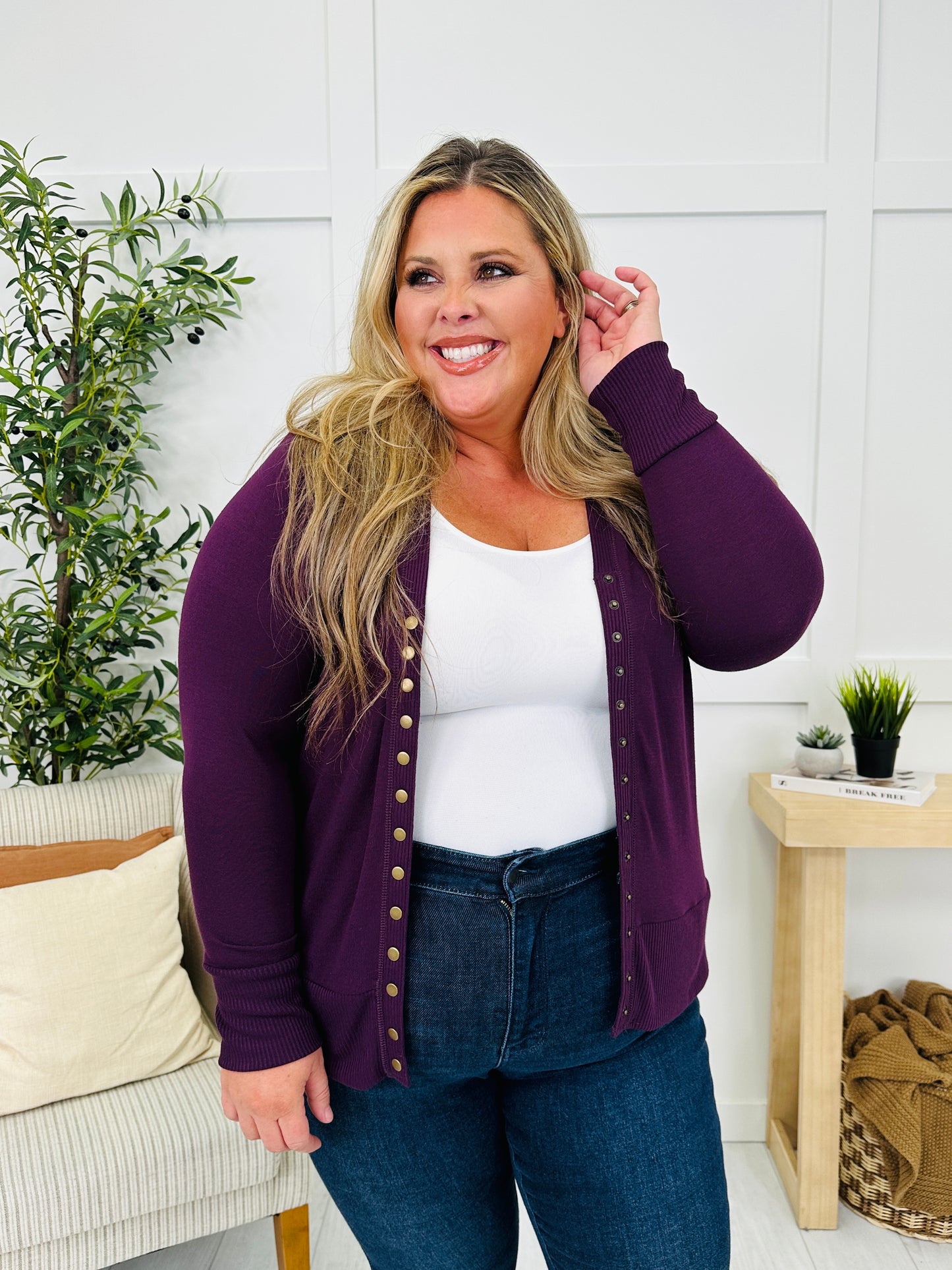 Snap Decision Cardigan- Multiple Colors!