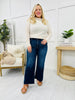 Lovervet Steppin' Out Wide Leg Ankle Jeans in Reg/Curvy