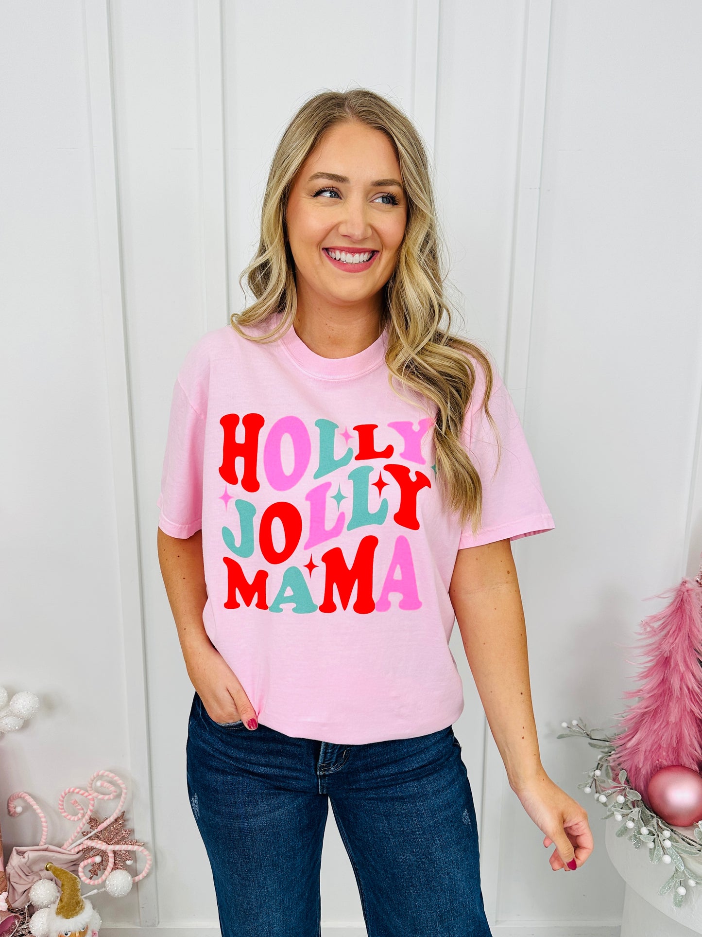 Holly Jolly Mama Graphic Tee