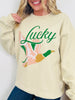Lucky Mallard Duck Graphic Crewneck Sweatshirt
