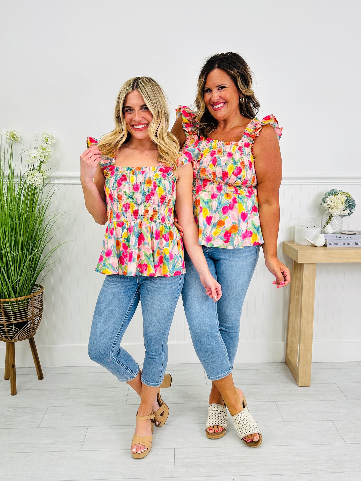 Petal Pop Tank Top in Tulip Print