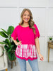 Drift & Dye Top In Fuchsia