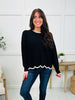 Contoured Comfort Sweater in Black