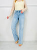 Feeling Brand New Slim Wide Leg Tummy Control Jeans