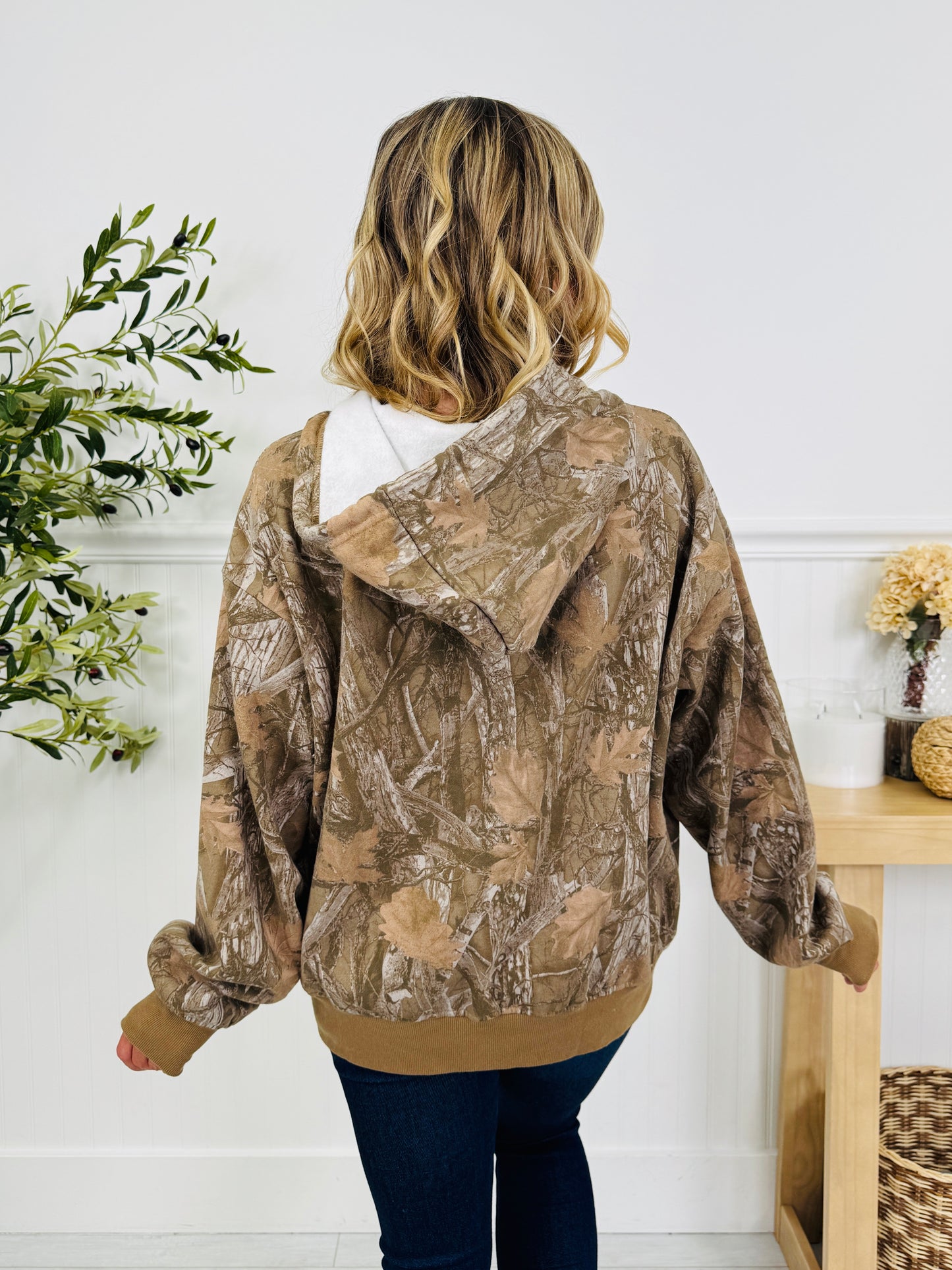 Camo Season Hoodie In Olive
