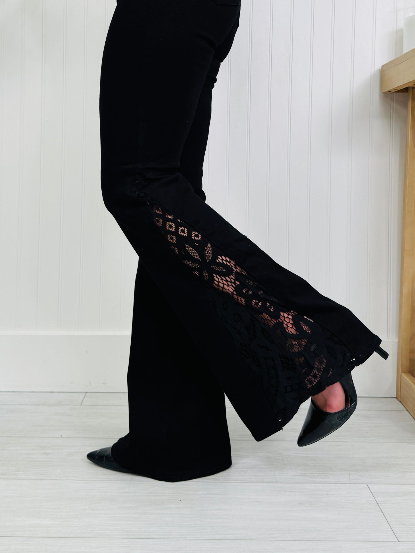 Judy Blue Lace Luxe Flare Jeans In Multiple Inseams