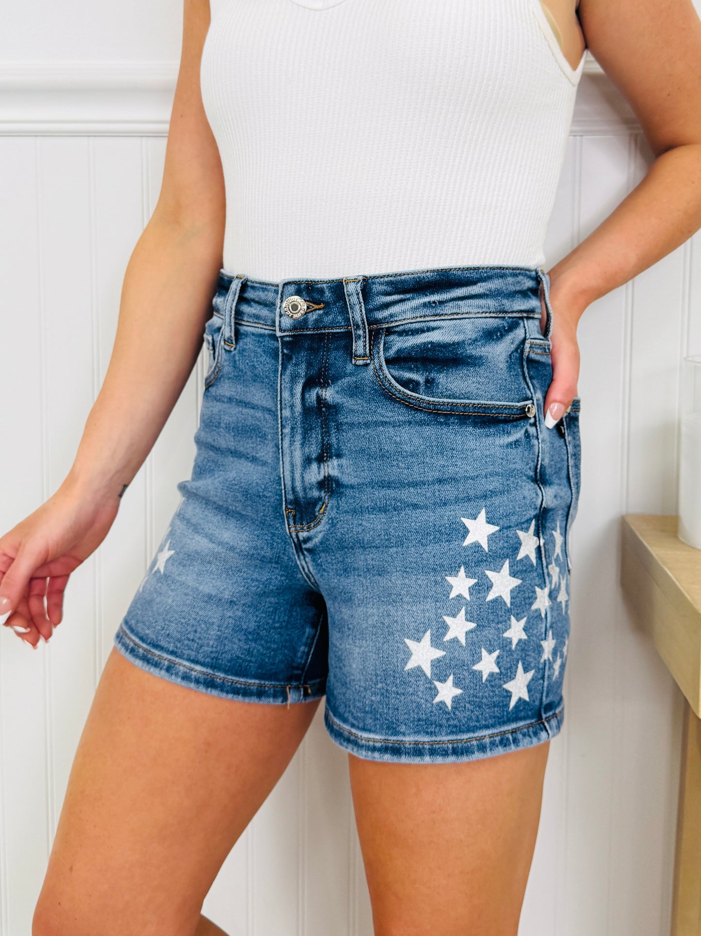 Judy Blue Star of Summer Shorts