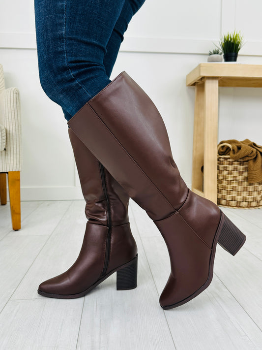 Keep Me Standing Boots in Brown