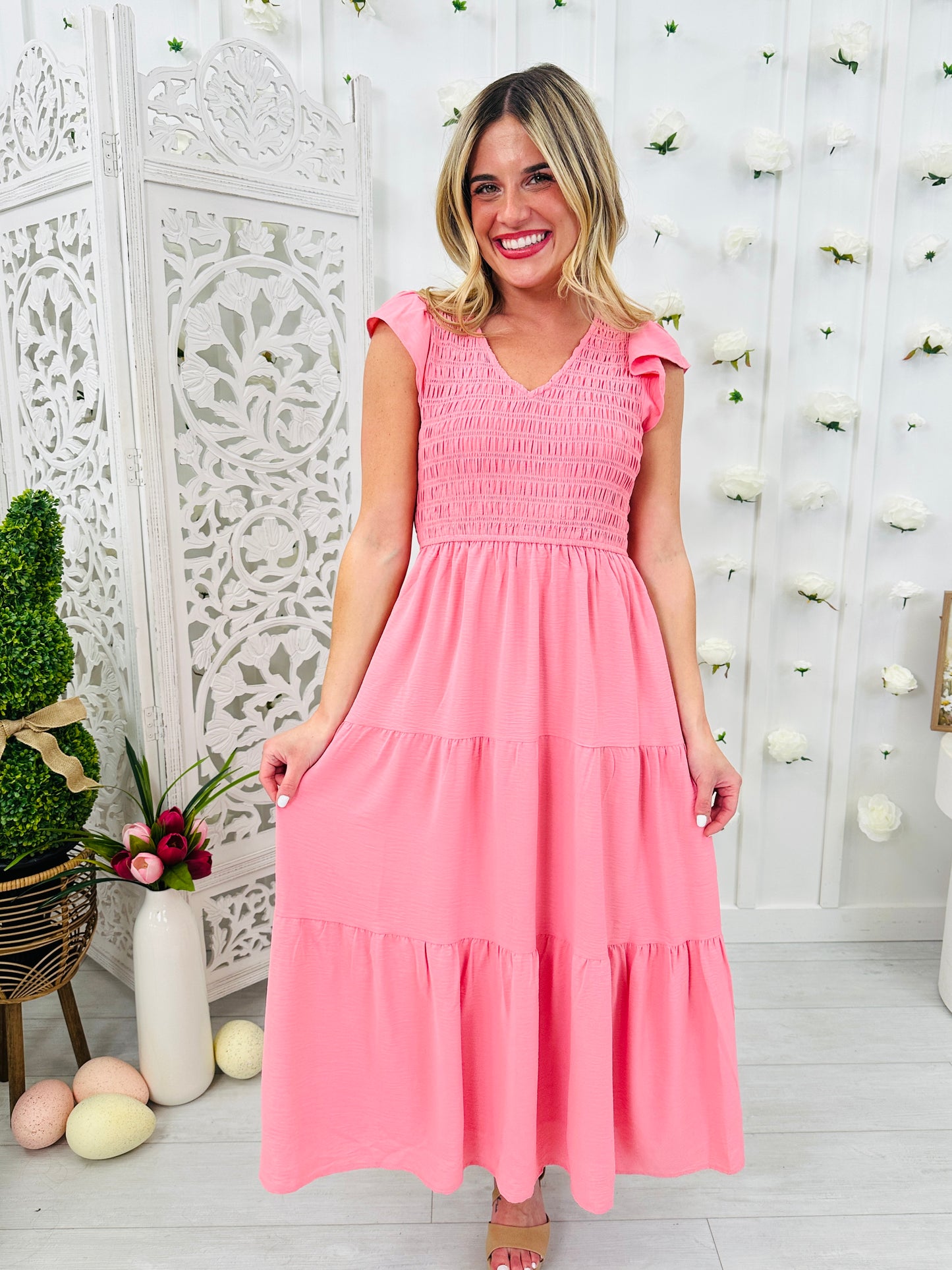 Bright Beginnings Midi Dress in Multiple Colors