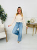 Judy Blue Stitched In Time Retro Wide Leg Jeans