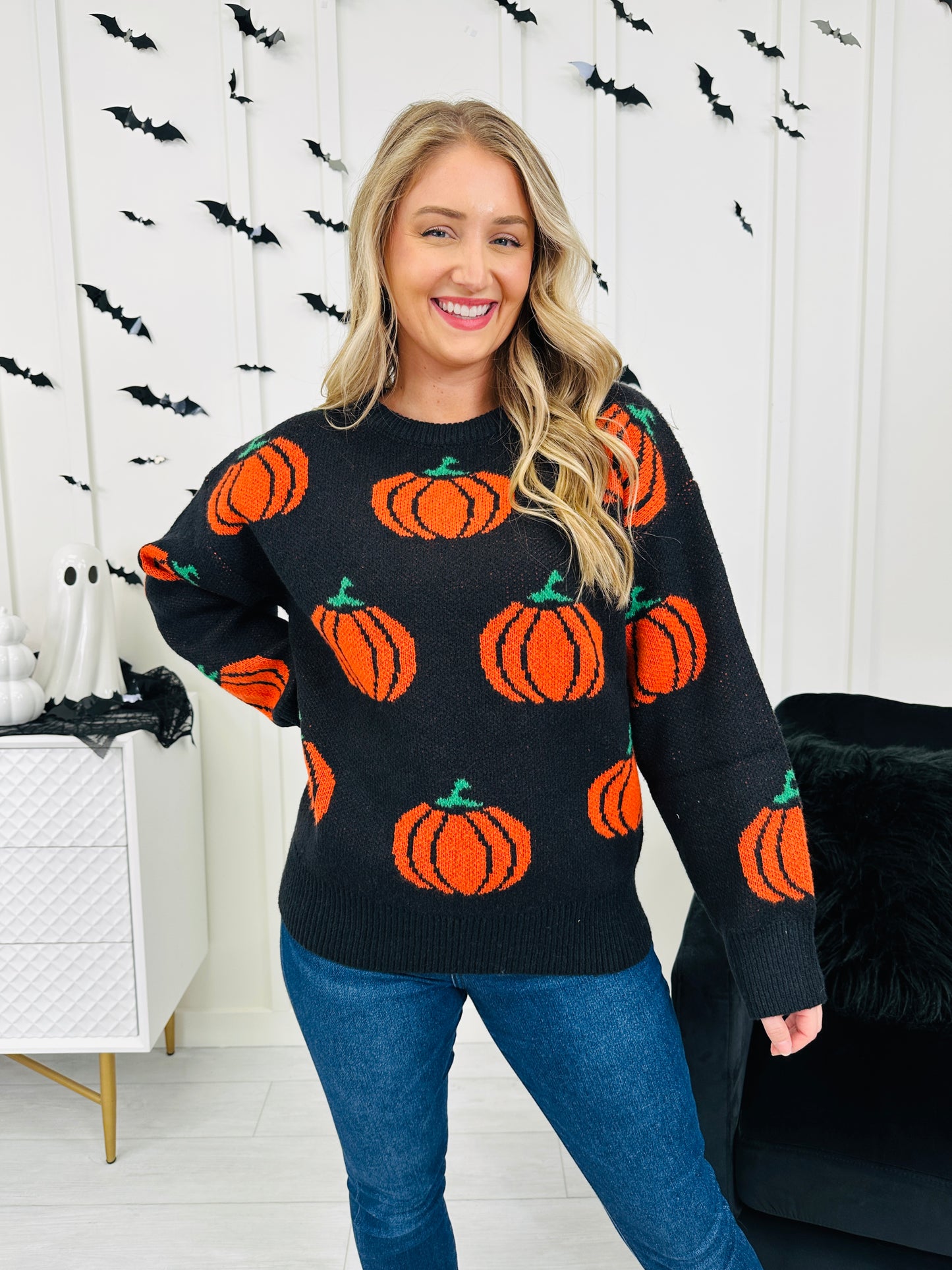 Pumpkin Nightfall Sweater- Multiple Colors!