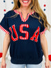 Red, White & Cool Top