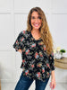 Botanical Beauty Top In Black/Pink