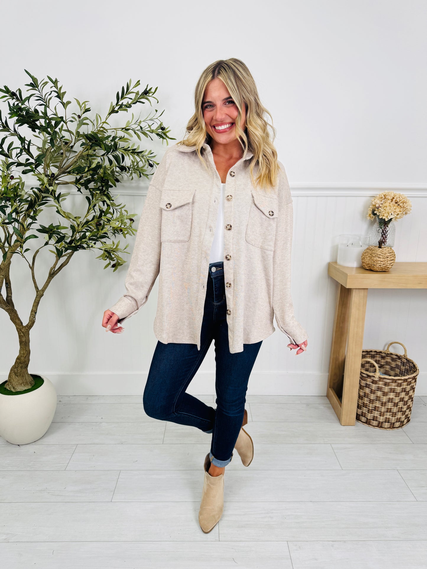 Soft Spot Shacket In Multiple Colors