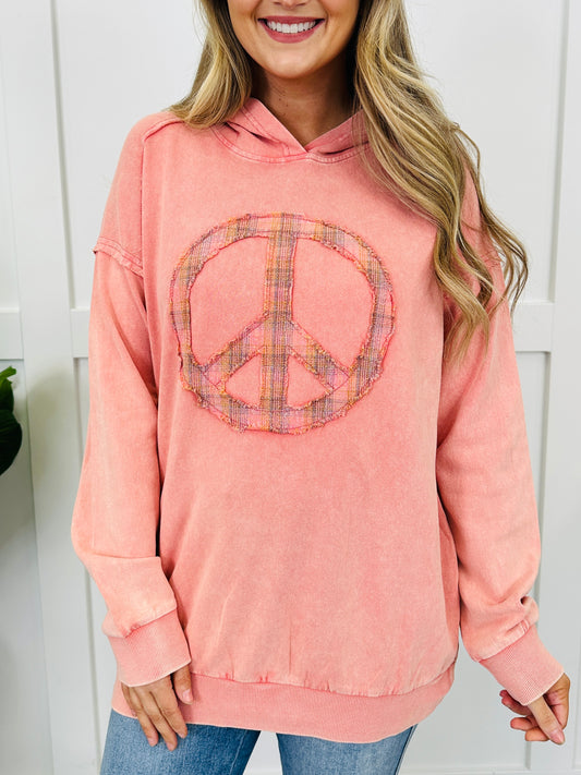 Peace Mode Sweatshirt in Coral