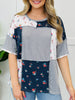 The Garden Patch Top In Grey