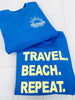Travel Beach Repeat Graphic Crewneck Sweatshirt