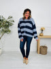 Soft Spot For Stripes Cardigan In Navy