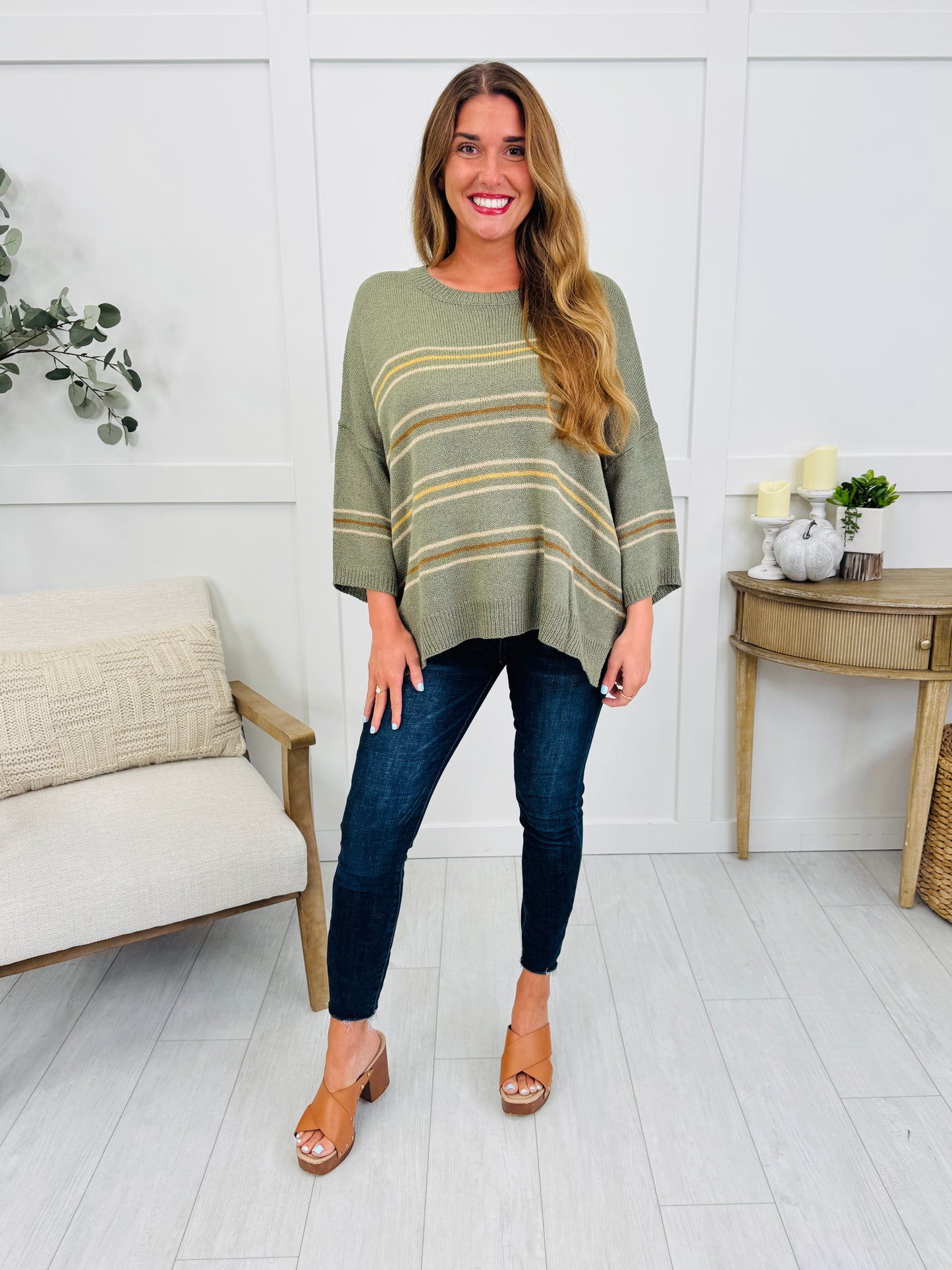 Mountain Sunset Sweater In Sage