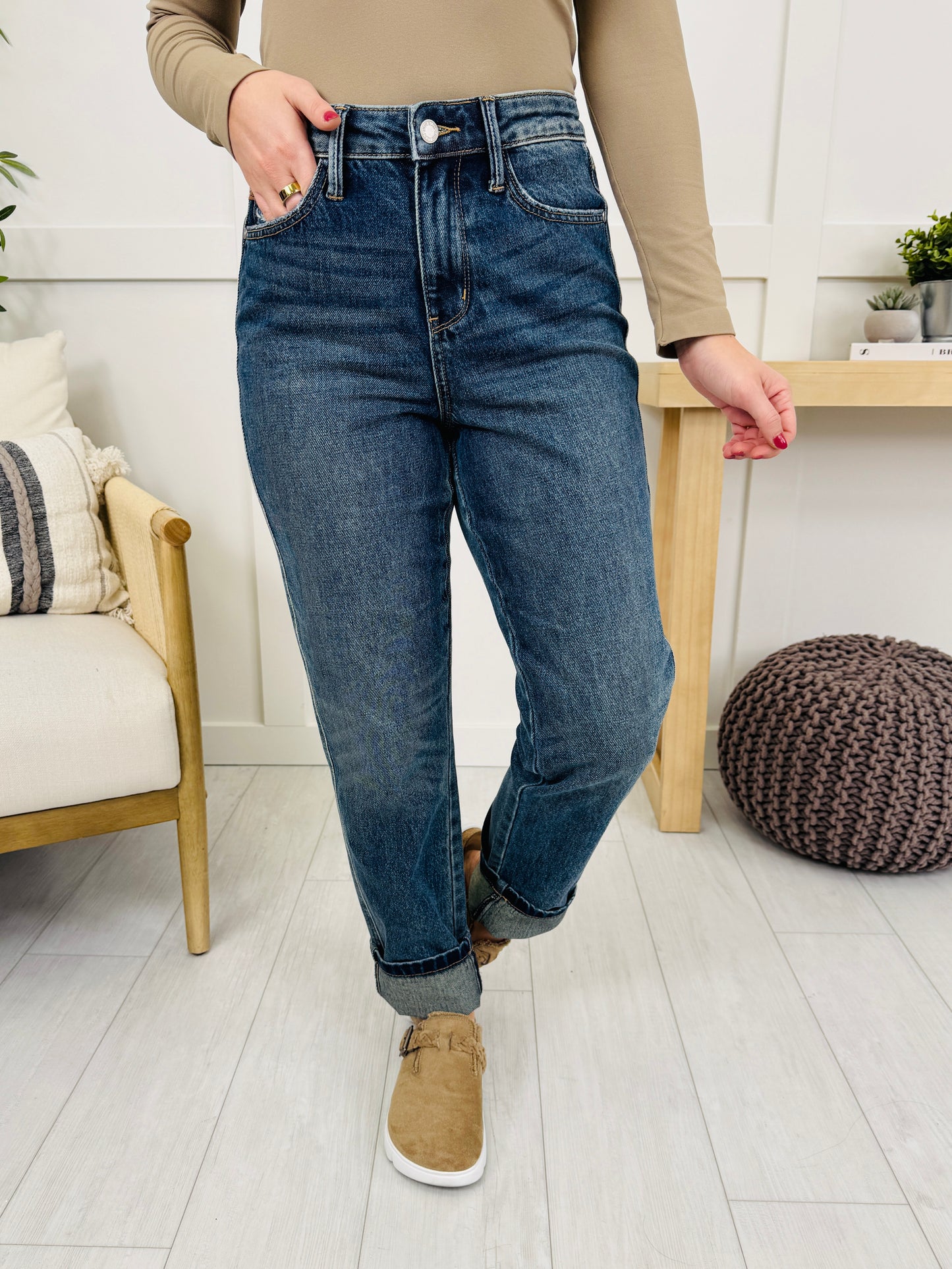 Judy Blue Straight to Style Rigid Magic Straight Leg Jeans