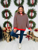 Striped With Cheer Pullover