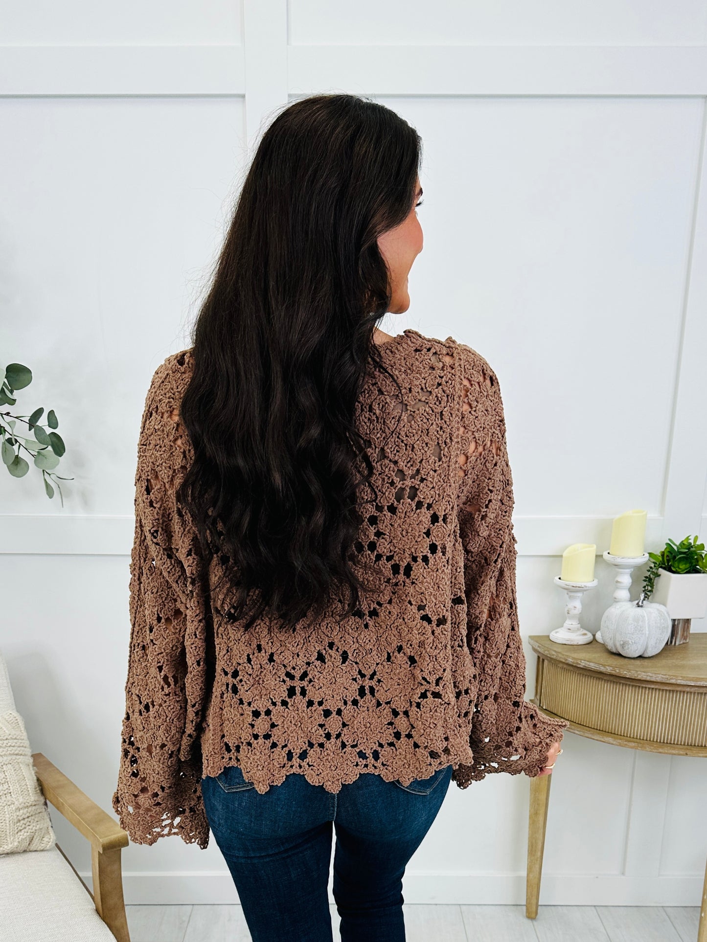 Sunday Romance Top In Chocolate