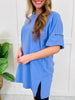 Half Zipped Heartbeat Top In Multiple Colors