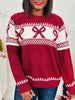 Decked And Delighted Sweater in Red