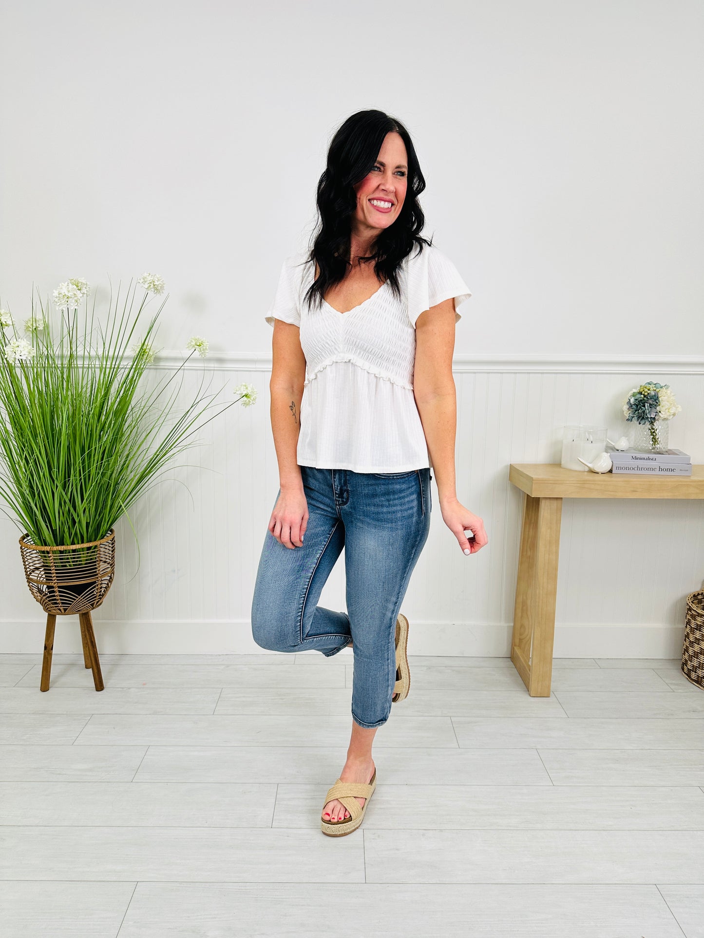Judy Blue Go Against The Grain Capri Jeans