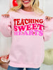 Teaching Sweethearts Graphic Crewneck Sweatshirt