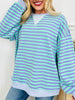 Stripe Hype Pullover Top in Four Colors